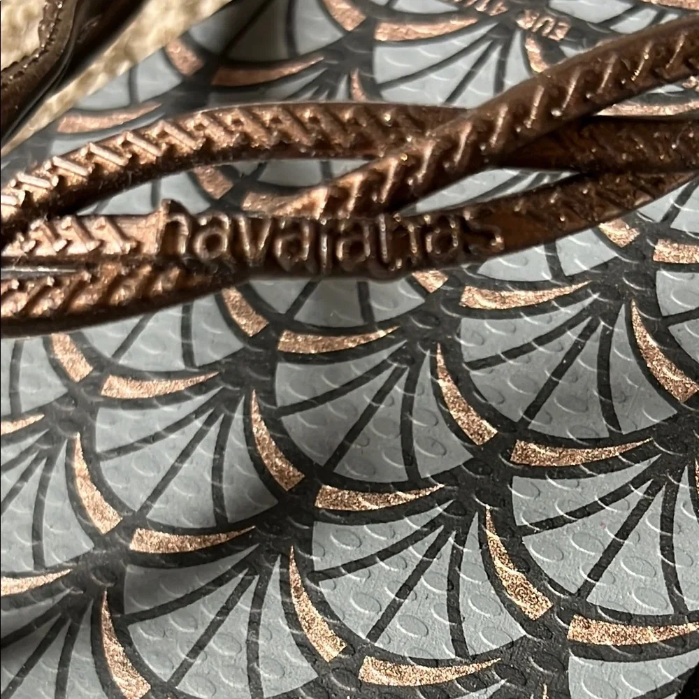 Havaianas Gray and Copper Flip Flops - Picture 9 of 9